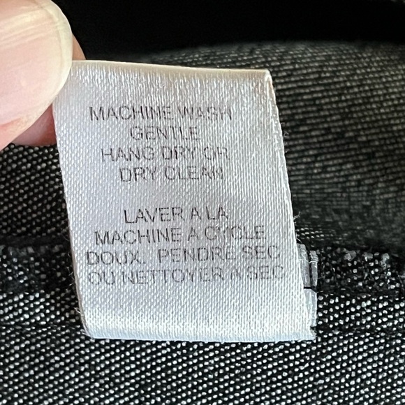 VTG Nanette Lepore Black Denim Classic Pencil Skirt Made in the USA Size 8 - Picture 13 of 13